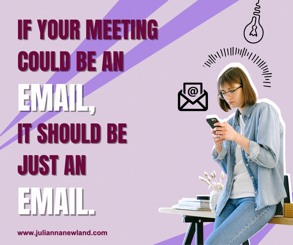 email not meeting