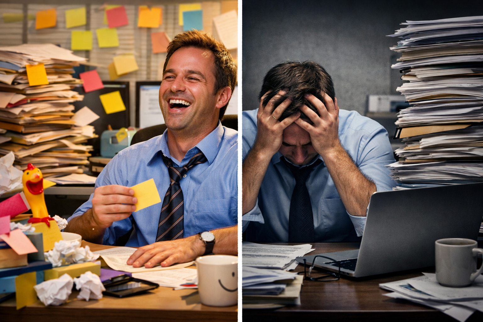 work stops being funny